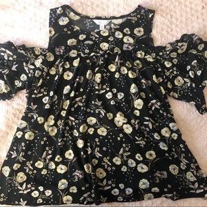 Cold shoulder blouse